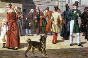 Gadebillede i Stockholm af Christoffer Wilhelm Eckersberg